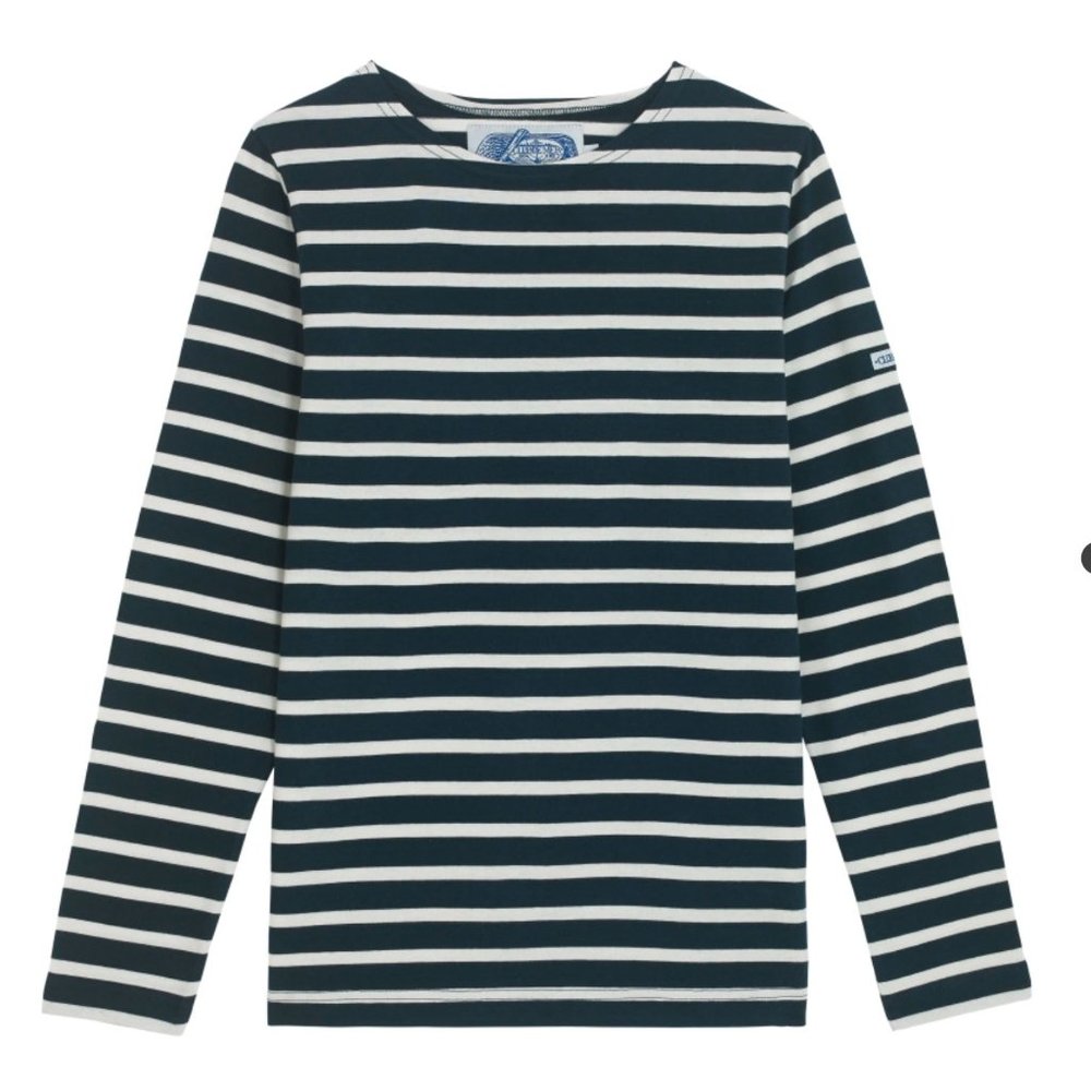 The Breton Shirt Company Breton Stripe Long Sleeve Shirt Navy
